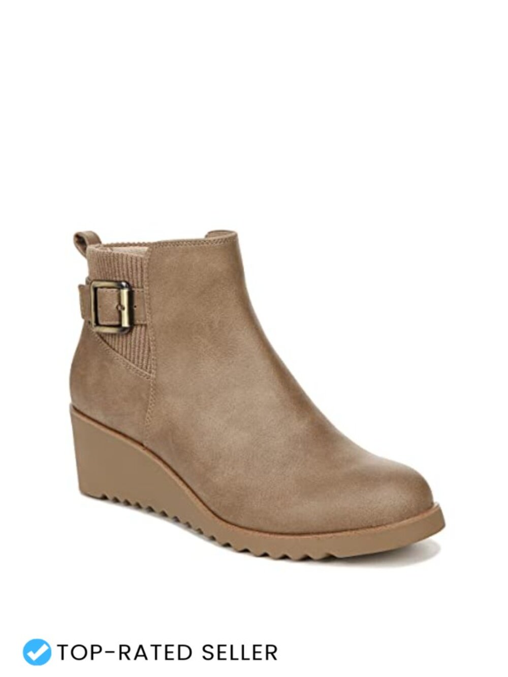 LifeStride Zayne Women's Chelsea Wedge Ankle Booties Faux Leather